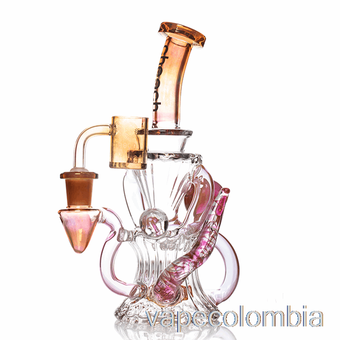 Kit Completo De Vapeo Cheech Glass Huncho Dab Rig Dorado